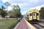 Southbound mid afternoon Sunrail train arriving